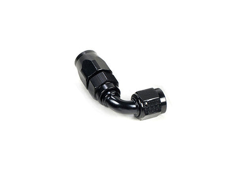 '-6AN  Black Anodized Finish Swivel 90 Degree Hose End for Braided Line by System1 Designs - Modern Automotive Performance

