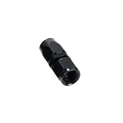 '-10AN Black Anodized Finish Swivel Straight Hose End for Braided Line by System1 Designs - Modern Automotive Performance
