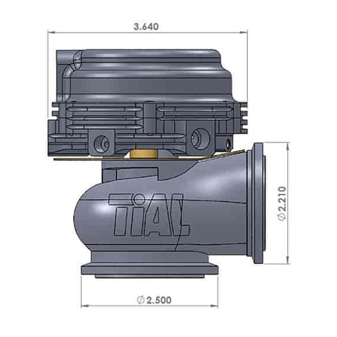 Tial 44MM MV-R Wastegate (0019XX/0029XX)