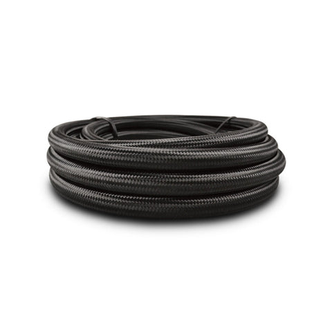 Vibrant -6 AN Black Nylon Braided Flex Hose - 150 foot roll (12006)