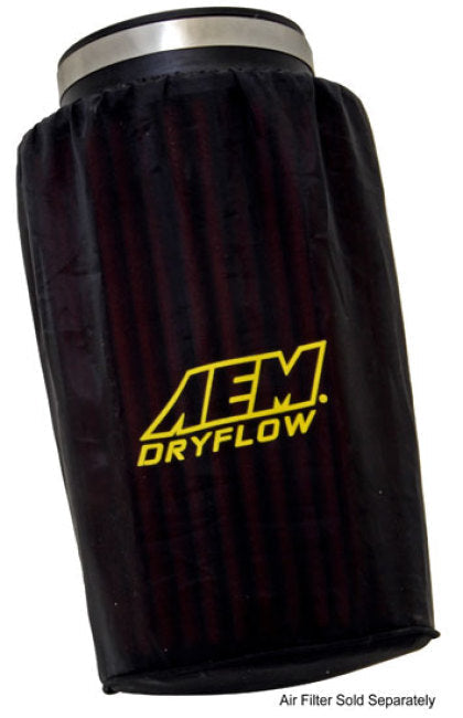 AEM Air Filter Wrap 6 inch Base 5 1/4 inch Top 9 inch Tall (1-4001)