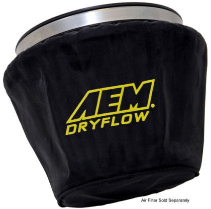 AEM Air Filter Wrap Black 7.5in Length x 5in Width x 5in Height (1-4002)