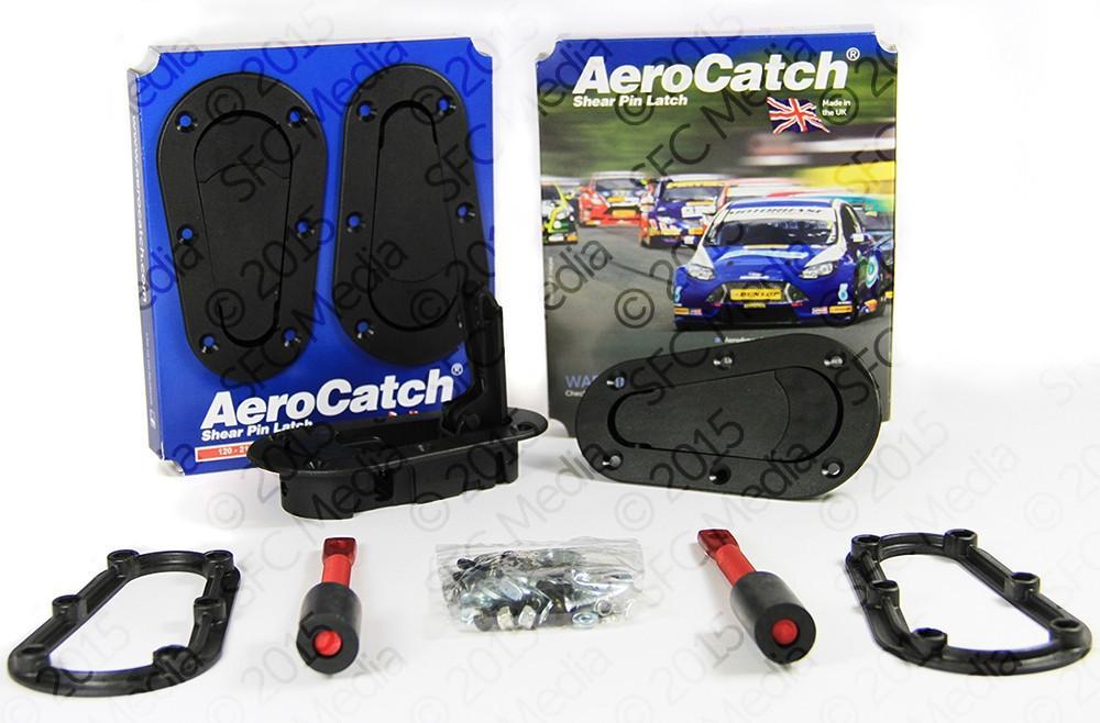 Aerocatch Hood Pins Plus Flush Non-Locking Kit (120-2000