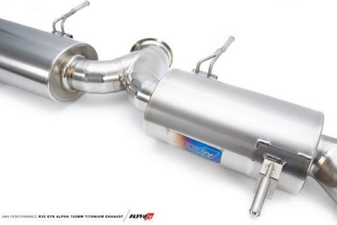 AMS Performance Titanium 102mm Cat-Back Exhaust System | 2009-2020 Nissan GT-R (ALP.07.05.0007-1)
