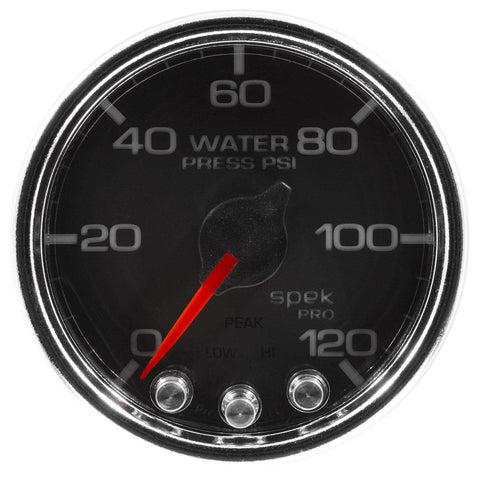 Autometer Spek-Pro 2 & 1/16" Water Press Gauge 120PSI
