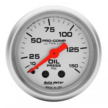 Autometer Ultra-Lite Series 2-1/16'' Oil Pressure 0-150 PSI Gauge (4323)