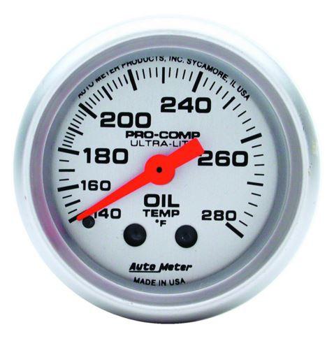 Autometer Ultra-lite 2-1/16'' Oil Temperature 140-280 *F Gauge (4341)