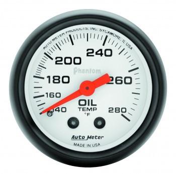 Autometer Phantom 2-1/16'' Oil Temperature 140-280 °F Gauge (5741)