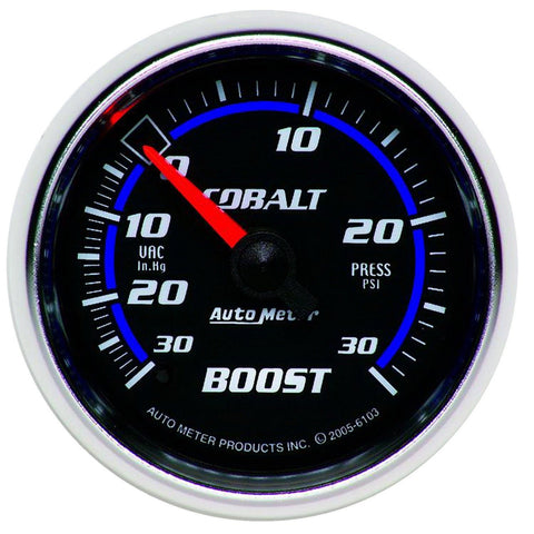 Autometer Cobalt 52mm 30psi mechanical Boost Gauge (6103)