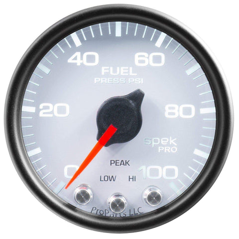 Autometer Spek-Pro 2 & 1/16" Fuel Press Gauge 100PSI