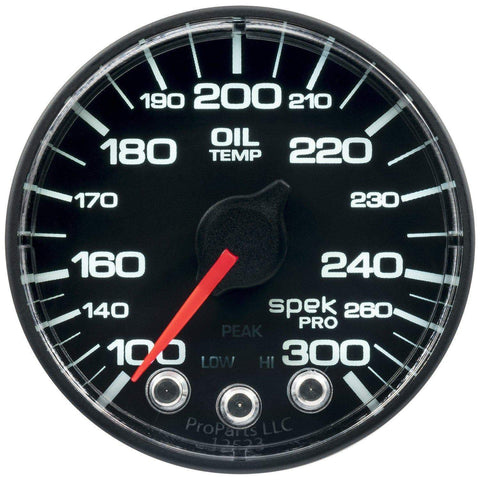 Autometer Spek-Pro 2 & 1/16" Oil Temp Gauge 100-300F