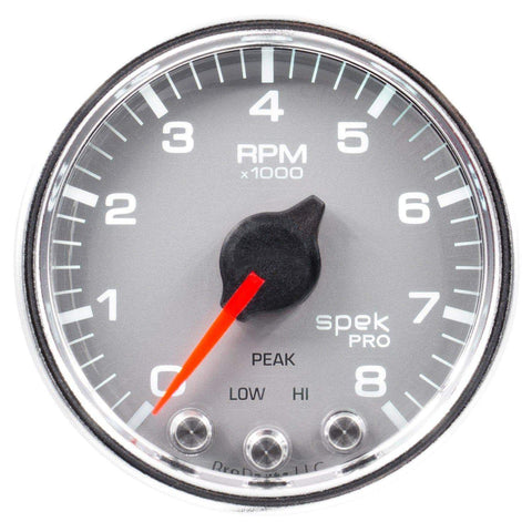 Autometer Spek-Pro 2 & 1/16" Tachometer w/ Shift Light 8K RPM