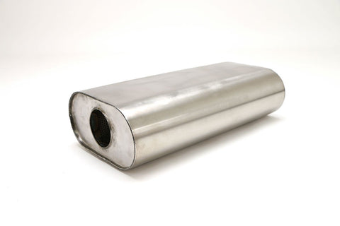 Billy Boat 3.0" Center Inlet/Outlet Benchmark Muffler - 9x5" Oval/16" Long (WMUF-0650)