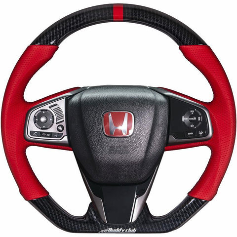 Buddy Club "Time Attack" Sport Steering Wheel | 2016-2021 Honda Civic (BC08-RSSWFC-XX)