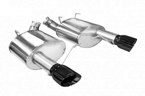 Corsa Dual Black-Tip Axle-Back Exhaust | 2011-2014 Ford Mustang GT/Boss 302 (14316BLK)