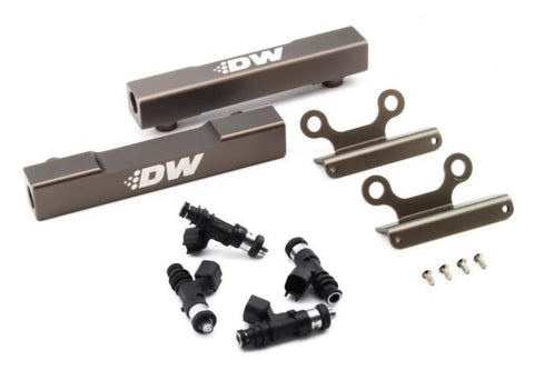 DeatschWerks 1000cc Fuel Injectors w/Top Feed Upgrade Fuel Rails | Multiple Subaru Fitments (6-102-1000)