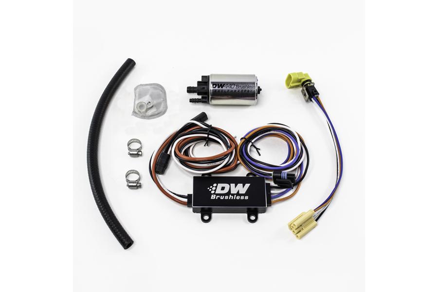 DeatschWerks DW440 440lph Brushless Fuel Pump Single/Dual Controller w/ Install Kit 08-14 Subaru WRX