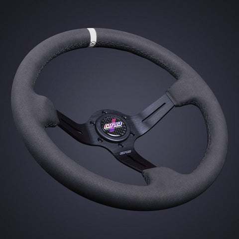 DND Full Colored Alcantara Race Steering Wheel (FCAW-BLU)
