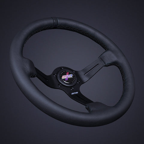DND Leather Race Steering Wheel (LRW-BK)