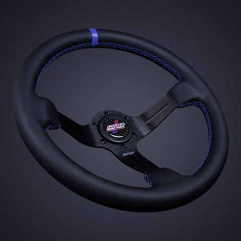 DND Perforated Leather Race Steering Wheel (PRW-BLK)