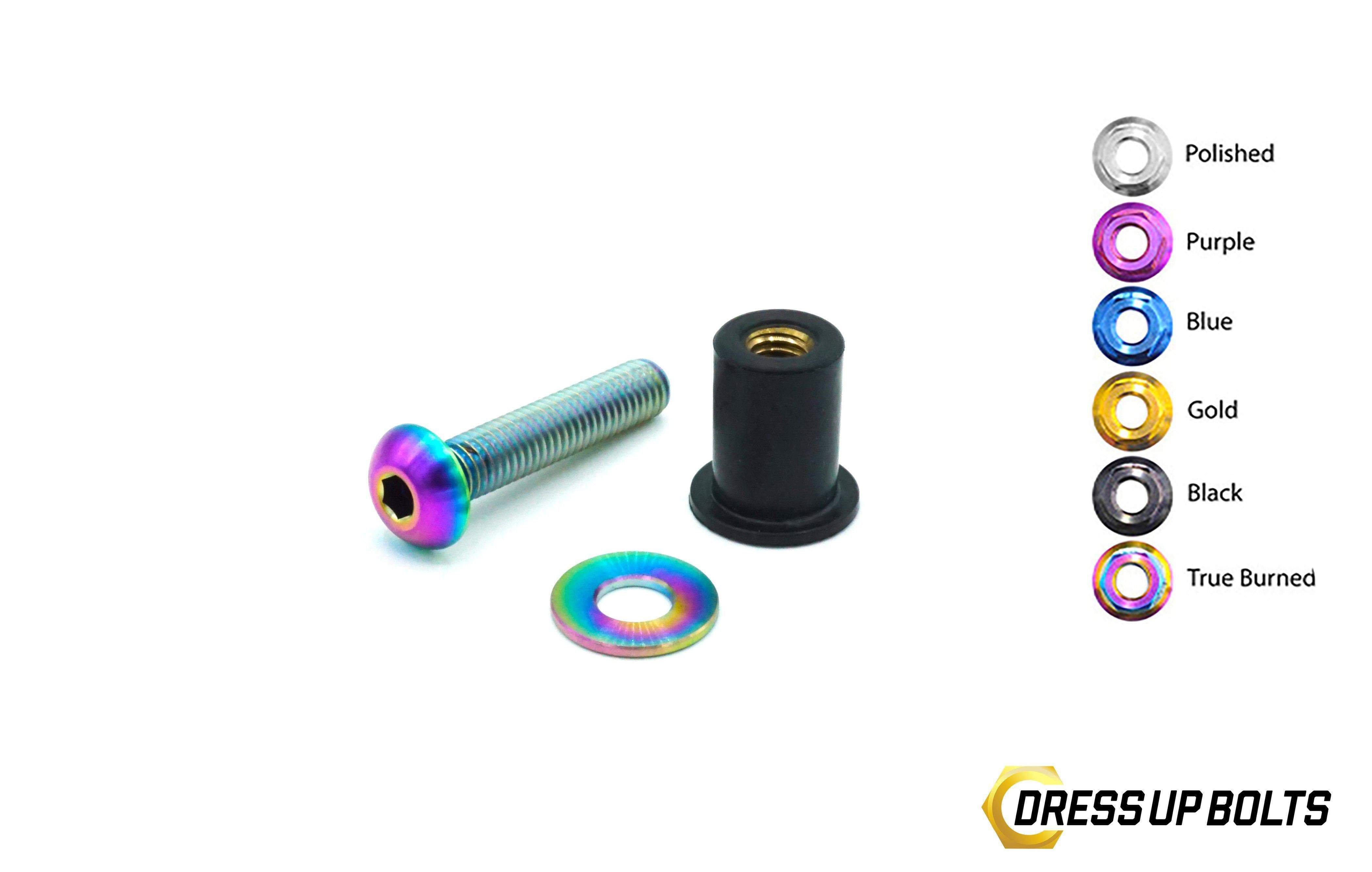 Dress Up Bolts M5 x 25mm Titanium Body Kit Hardware (ACC-008-Ti) True Burned