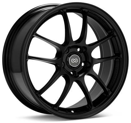 PF01 18x9.5 5x114.3 15mm Offset 75 Bore Dia Black Wheel by Enkei - Modern Automotive Performance

