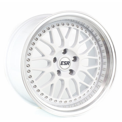 ESR SR01 5x114.3 18" White Machine Lip Wheels