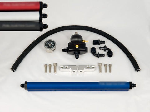 Fuel Injector Clinic Complete Evo 8/9 Fuel Rail Kit with -8 Inlet & -6 Return Fittings / FKT EVO 8/9 -8 - Modern Automotive Performance

