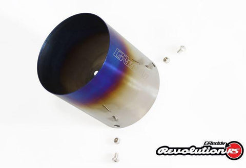 GReddy Revolution RS Titanium Exhaust Tip - 115mm Diameter/120mm Length (11001145)