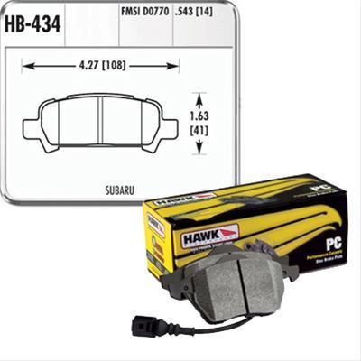 Hawk Performance Ceramic Brake Pads | Multiple Fitments (HB434Z.543)