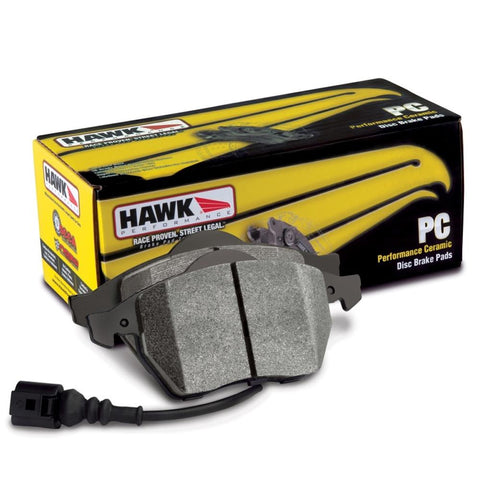 Hawk Performance Ceramic Rear Brake Pads | 15-17 Volkswagen Golf / 15-16 Volkswagen Golf GTI (HB836Z.651)