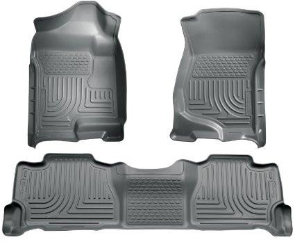 2007-2013 GM Escalade/Suburban/Yukon WeatherBeater Grey Front & 2nd Seat Floor Liners by Husky Liners (98252) - Modern Automotive Performance
