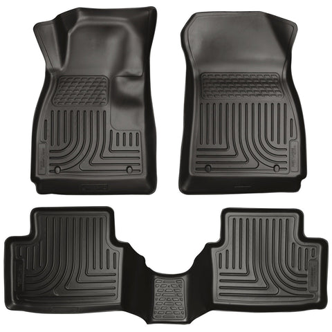 2011-2012 Ford Fiesta WeatherBeater Combo Black Floor Liners by Husky Liners (98751) - Modern Automotive Performance
