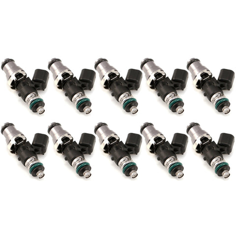 Injector Dynamics 1340cc Injectors - 48mm Length - 14mm Grey Top - 14mm Lower O-Ring Set of 10 (1300.48.14.14.10)