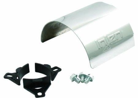Universal Aluminum Air Filter Heat Shield Fits 2.50 2.75 3.00 Polished by Injen (HS5000P) - Modern Automotive Performance
