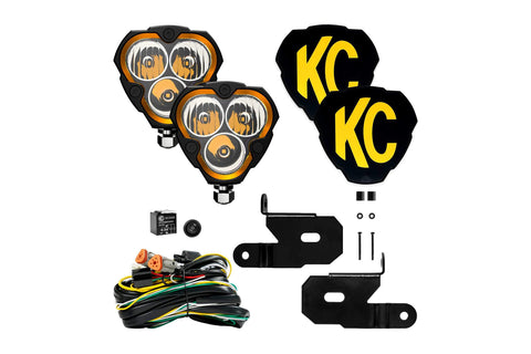 KC HiLites KC Hilites Flex Era Kit - Wrangler JL / Pillar / 40w Spot (KC97128)