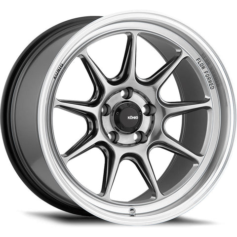 Konig Countergram 5x114.3 Bolt 18" Size Wheels in Hyperchrome with a Machined Lip