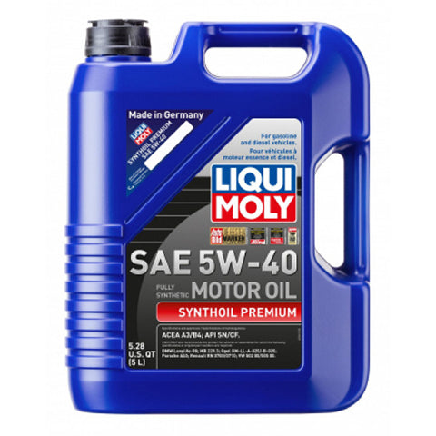 LIQUI MOLY 5L Synthoil Premium Motor Oil SAE 5W-40 (2041)