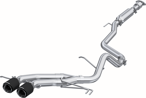 MBRP 2.5-Inch Armor Plus Race Profile Dual Rear Exit Cat-Back Exhaust with Carbon Fiber Tips | 2013 - 2018 Hyundai Veloster Turbo (S47034CF)