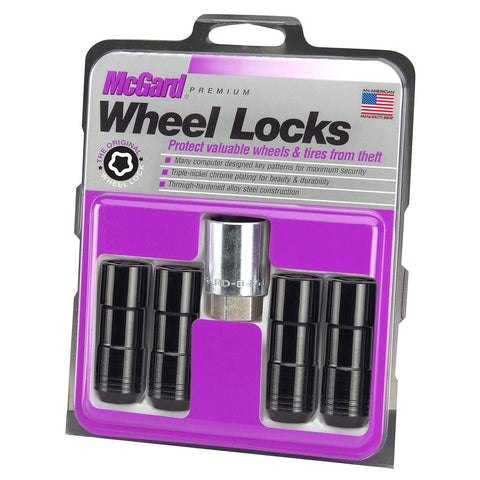 McGard Cone Seat Exposed Style Wheel Locks / Black (24144)