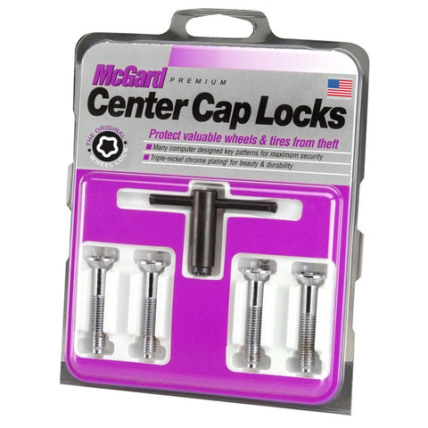 McGard Cone Seat Style Center Cap Locks / Chrome (77596)