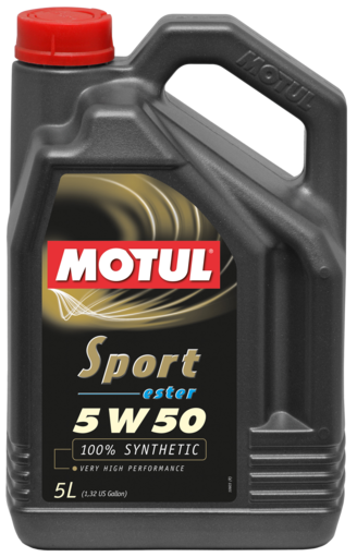 Motul 5W50 100% Synthetic-ester Sport Oil | 5L Bottle (104243)