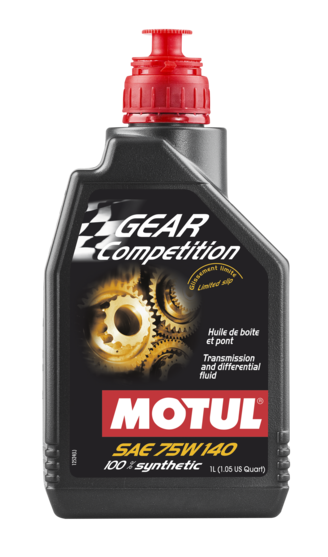 Motul Gear Competition 100% Synthetic Gearbox & LSD Oil 75W140 | 1L (105779)
