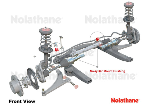 Nolathane Front Sway Bar - Mount Bushing Kit (26mm) | 1995-2014 BMW 3-Series, 1995-2006 BMW M3, 2009-2010 BMW Z4 (REV004.0018)