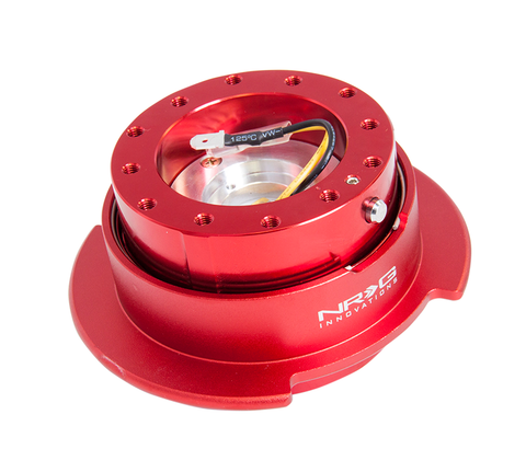 NRG Steering Wheel Quick Release Kit Gen 2.5 (interchangeable Ring) - Red/Red Ring - Modern Automotive Performance
