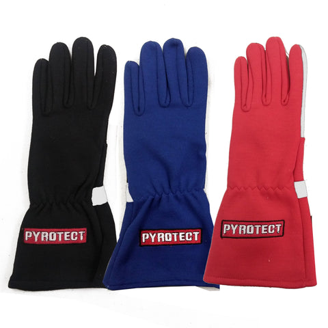 Pyrotect SFI-5 Sport Series 2-Layer Nomex Racing Gloves - Black (G2000)