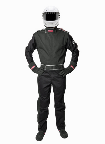 Pyrotect SFI-5 Sportsman Deluxe Nomex One Piece Racing Suit - Black (210101)