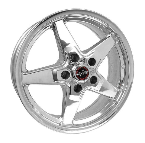 Race Star Drag Star Wheel - 17x7 Size / 5x4.75 Bolt / 3.07 CB / 28 Offset - Polished (92-770249DP-28)