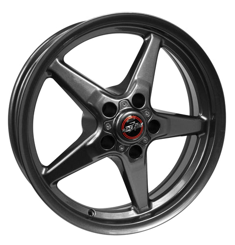Race Star Drag Star Wheel - 17x9.5 Size / 5x120 Bolt / 3.07 CB / 19 Offset - Metallic Gray (92-795252G)