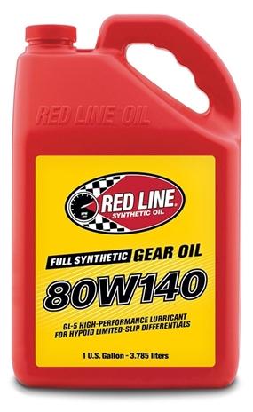 80W140 Gear Oil Synthetic GL-5 Differential Gear Oil 1 Gallon Red Line Oil